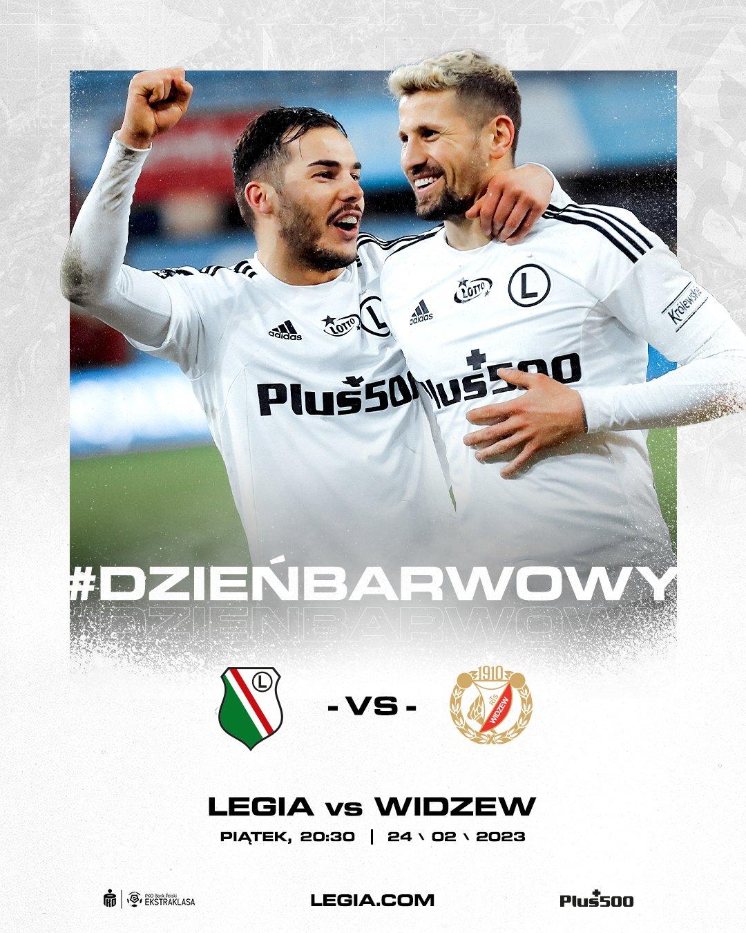 Legia Warszawa - Widzew Łódź 2:2 (24.02.2023)