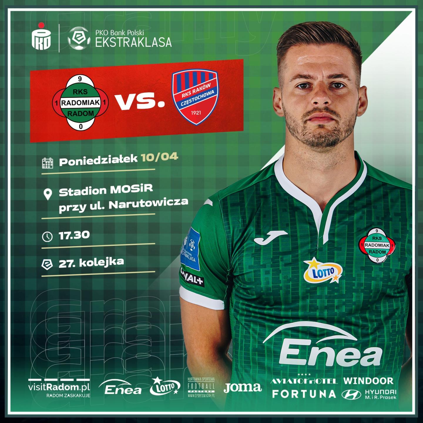 Radomiak Radom - Raków Częstochowa 0:0 (10.04.2023)