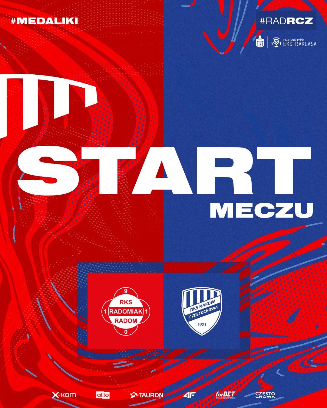 Radomiak Radom - Raków Częstochowa 0:0 (10.04.2023)