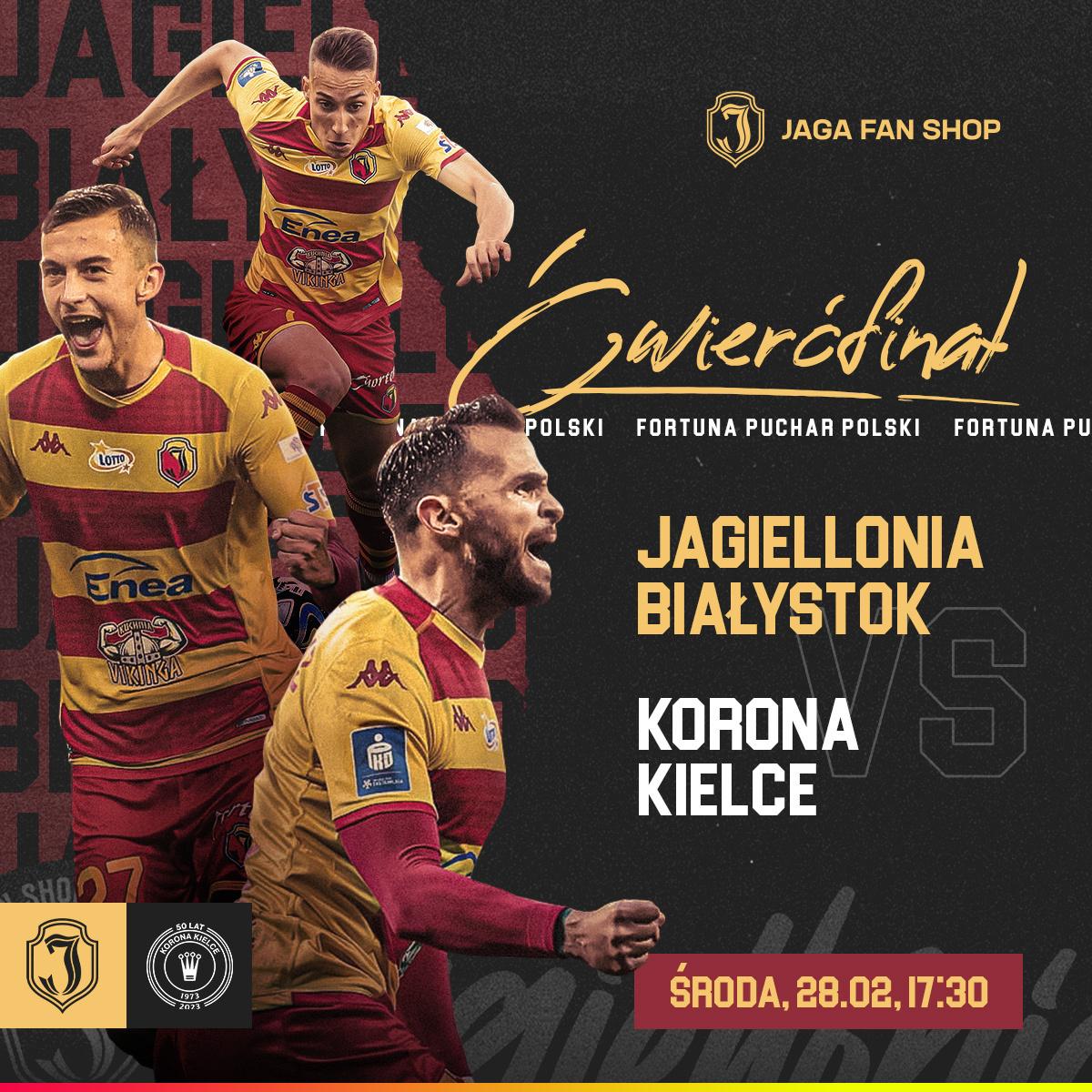 Jagiellonia Białystok - Korona Kielce 2:1 pd. (28.02.2024)