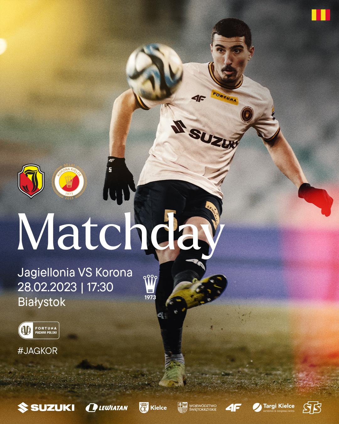 Jagiellonia Białystok - Korona Kielce 2:1 pd. (28.02.2024)