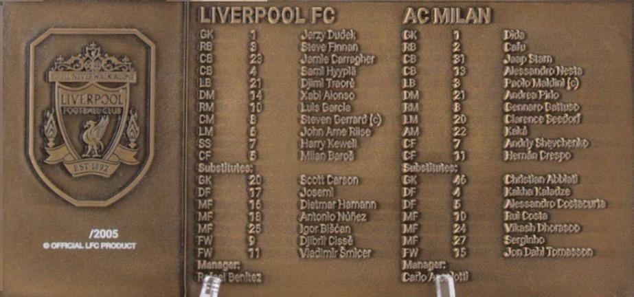 Pamiątkowy bilet z meczu AC Milan - Liverpool FC 3:3, karne 2-3 (25.05.2005)
