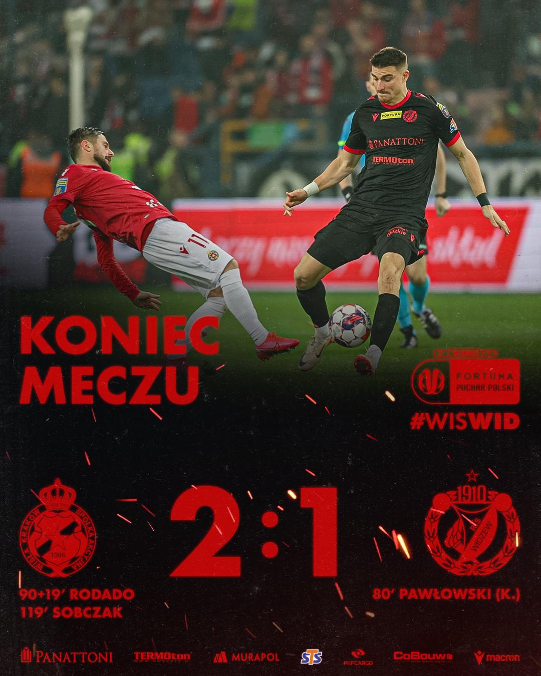 Wisła Kraków - Widzew Łódź 2:1 pd. (28.02.2024)