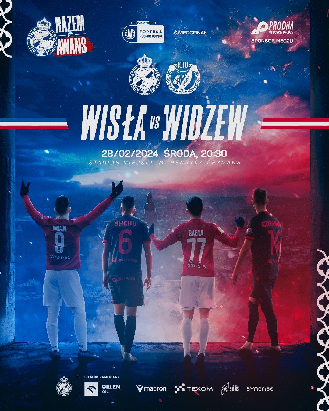Wisła Kraków - Widzew Łódź 2:1 pd. (28.02.2024)