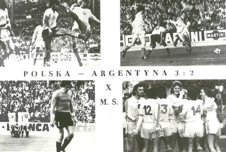 Pocztówka z meczu Polska - Argentyna 3:2 (15.06.1974)