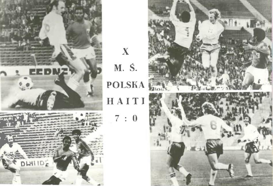 Pocztówka z meczu Polska - Haiti 7:0 (19.06.1974)