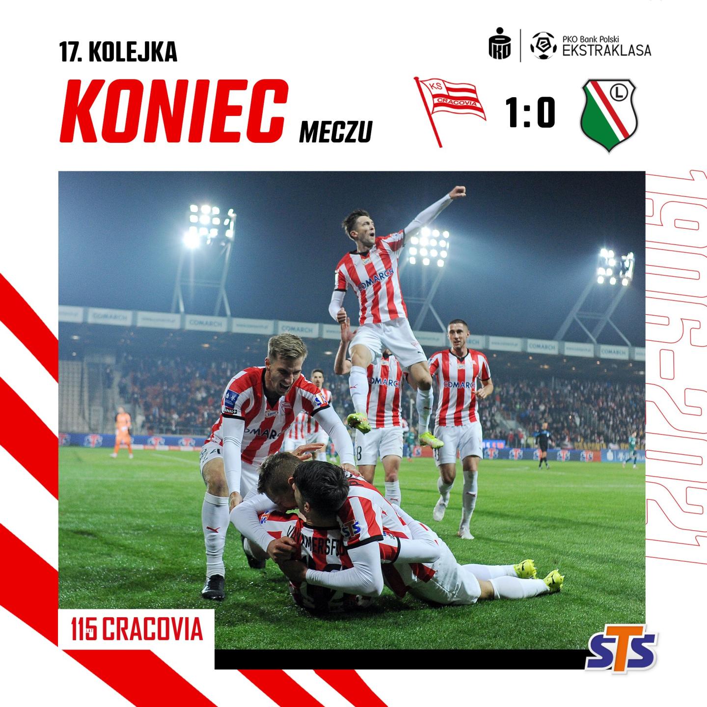 Cracovia - Legia Warszawa 1:0 (05.12.2021)