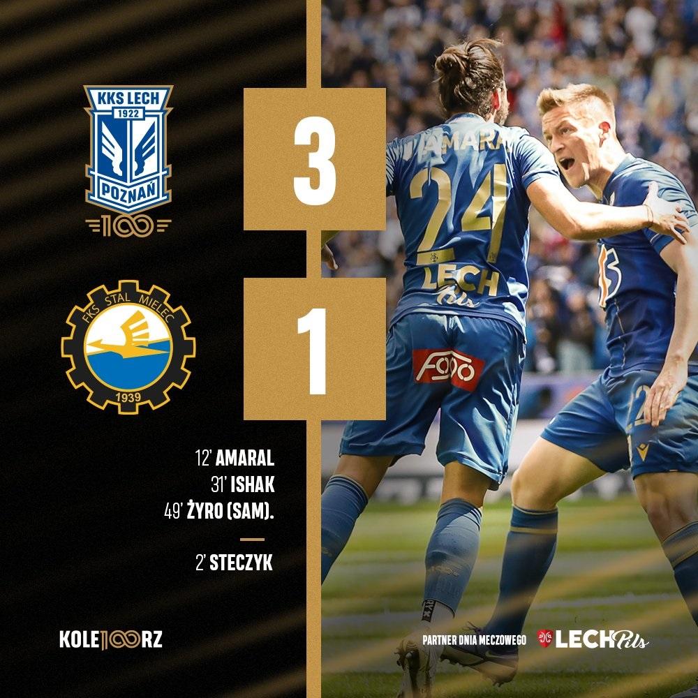 Lech Poznań - Stal Mielec 3:1 (24.04.2022)