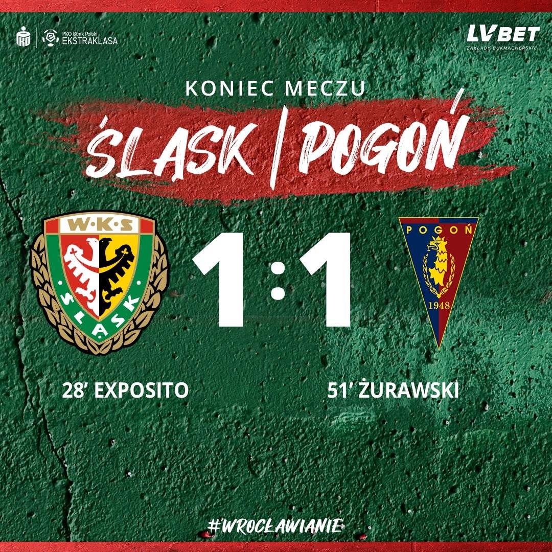 Śląsk Wrocław - Pogoń Szczecin 1:1 (07.05.2022)