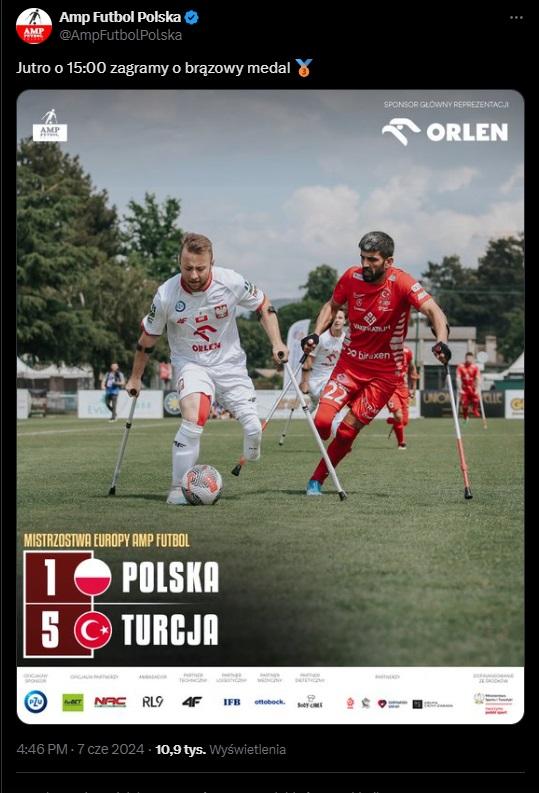 Twitt Amp Futbol Polska po meczu Turcja - Polska 5:1 (07.06.2024)