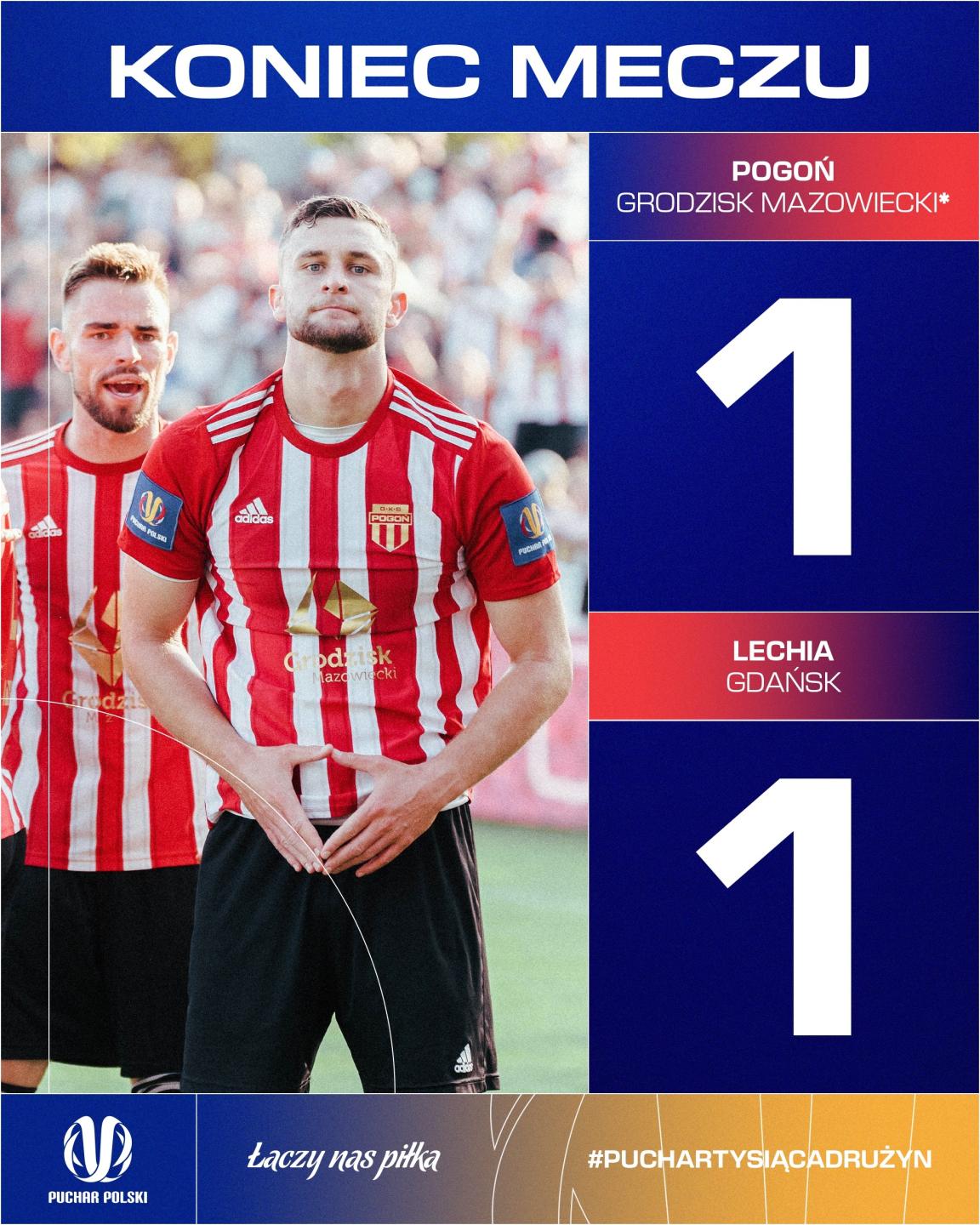 Pogoń Grodzisk Mazowiecki - Lechia Gdańsk 1:1, k. 4-3 (24.09.2024)