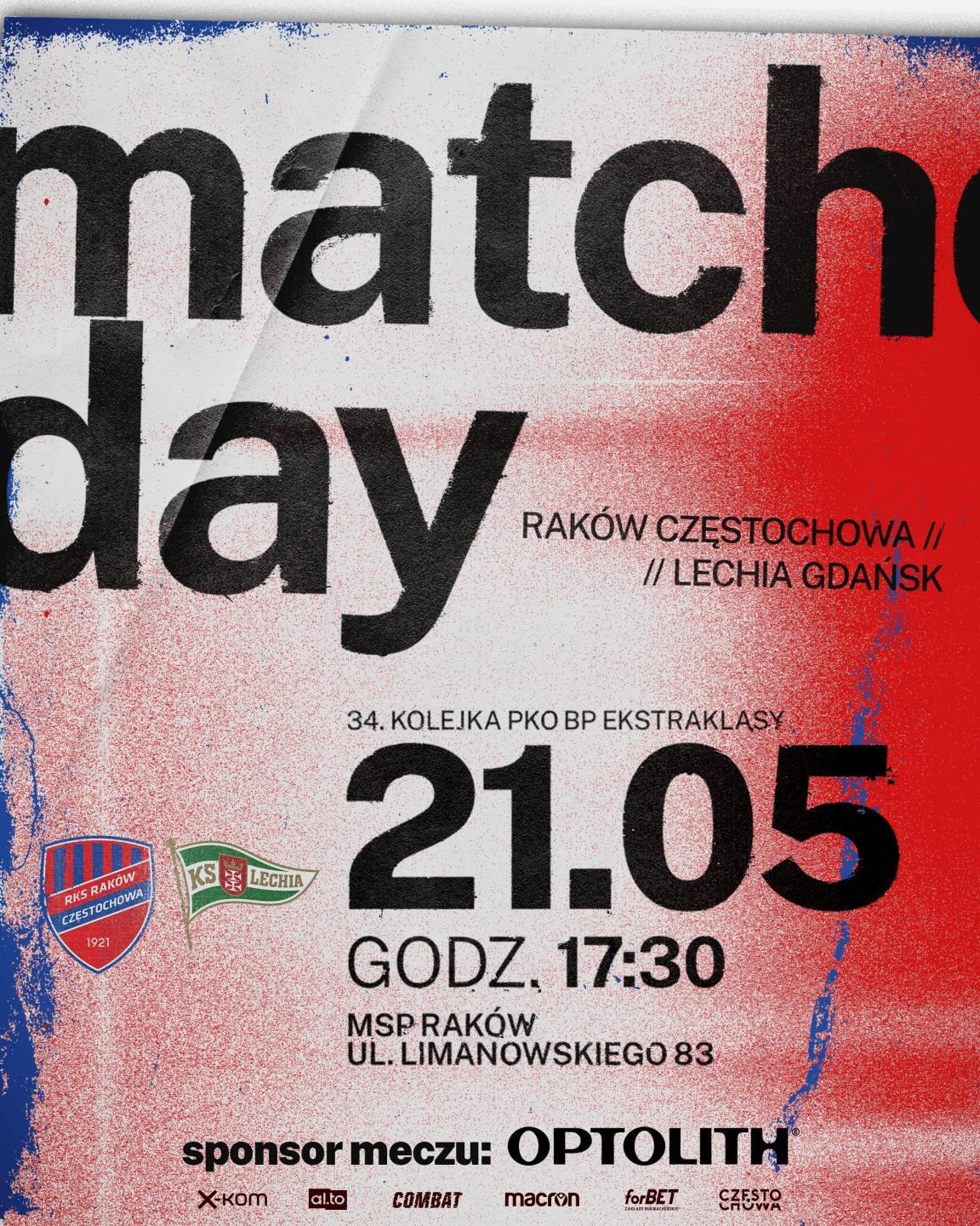 Raków Częstochowa - Lechia Gdańsk 3:0 (21.05.2022)