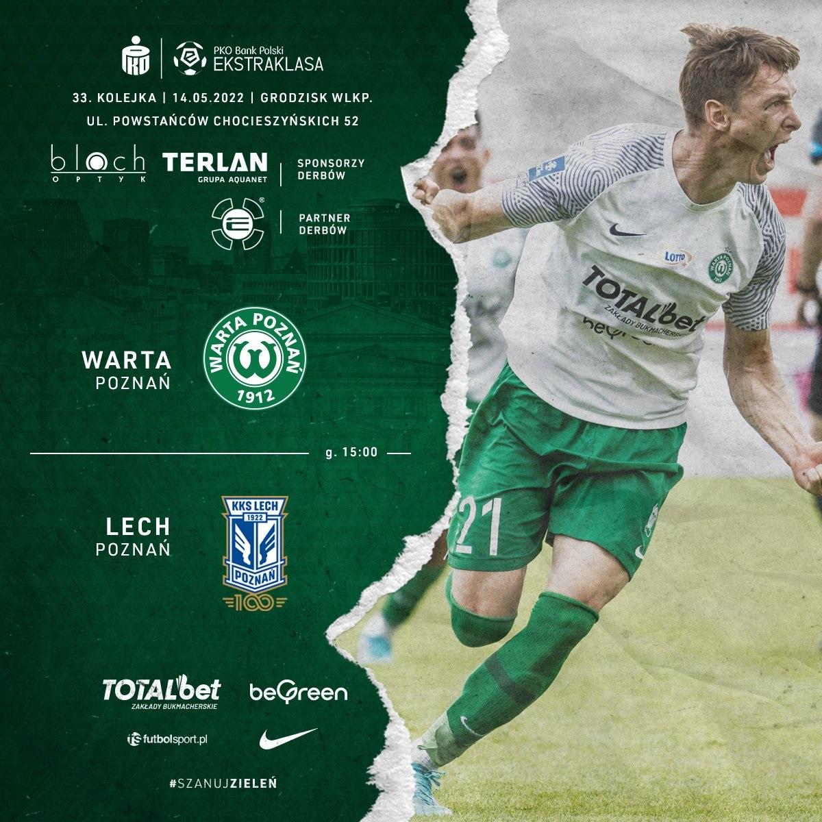Warta Poznań - Lech Poznań 1:2 (14.05.2022)