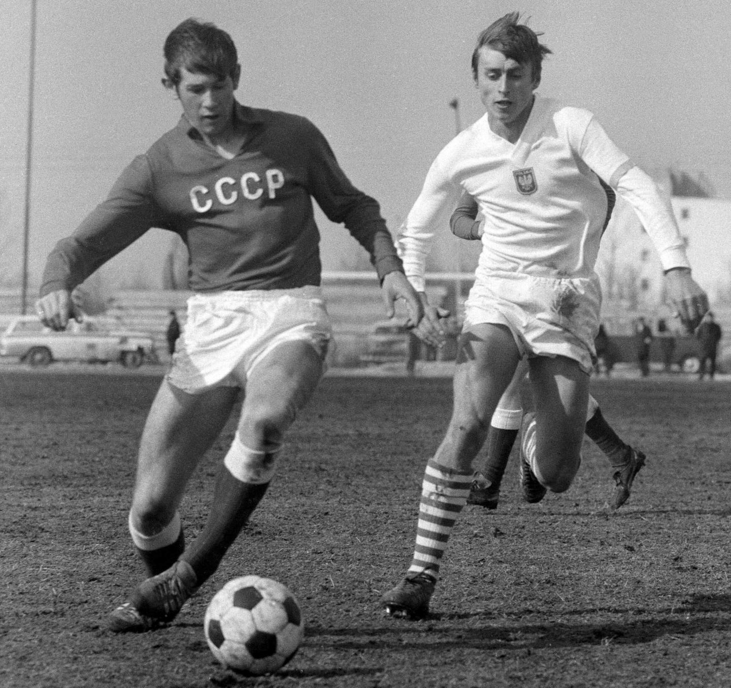 Kazimierz Kmiecik (1970) w meczu młodzieżówek Polska - ZSRR