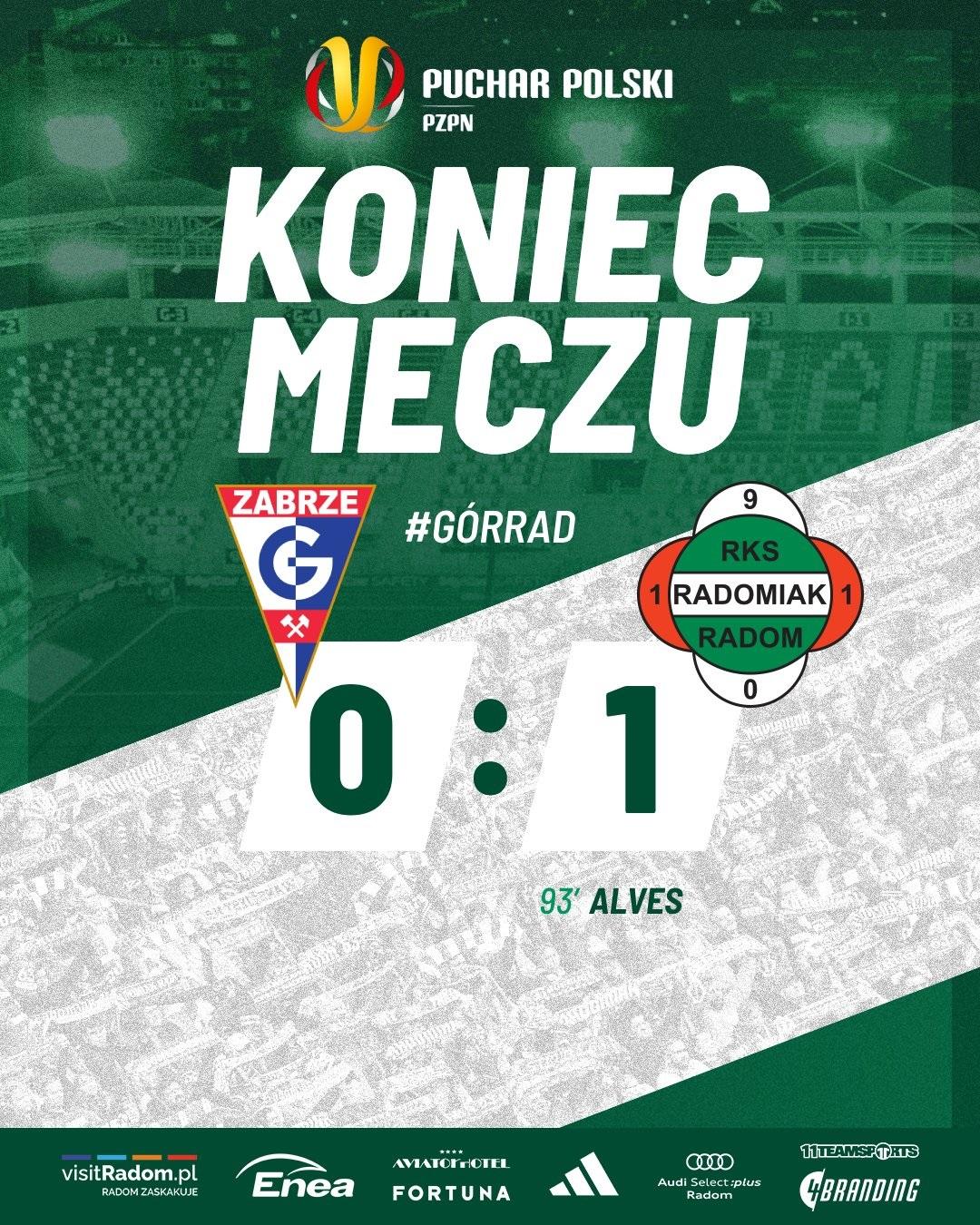 Górnik Zabrze - Radomiak Radom 0:1 pd. (25.09.2024)