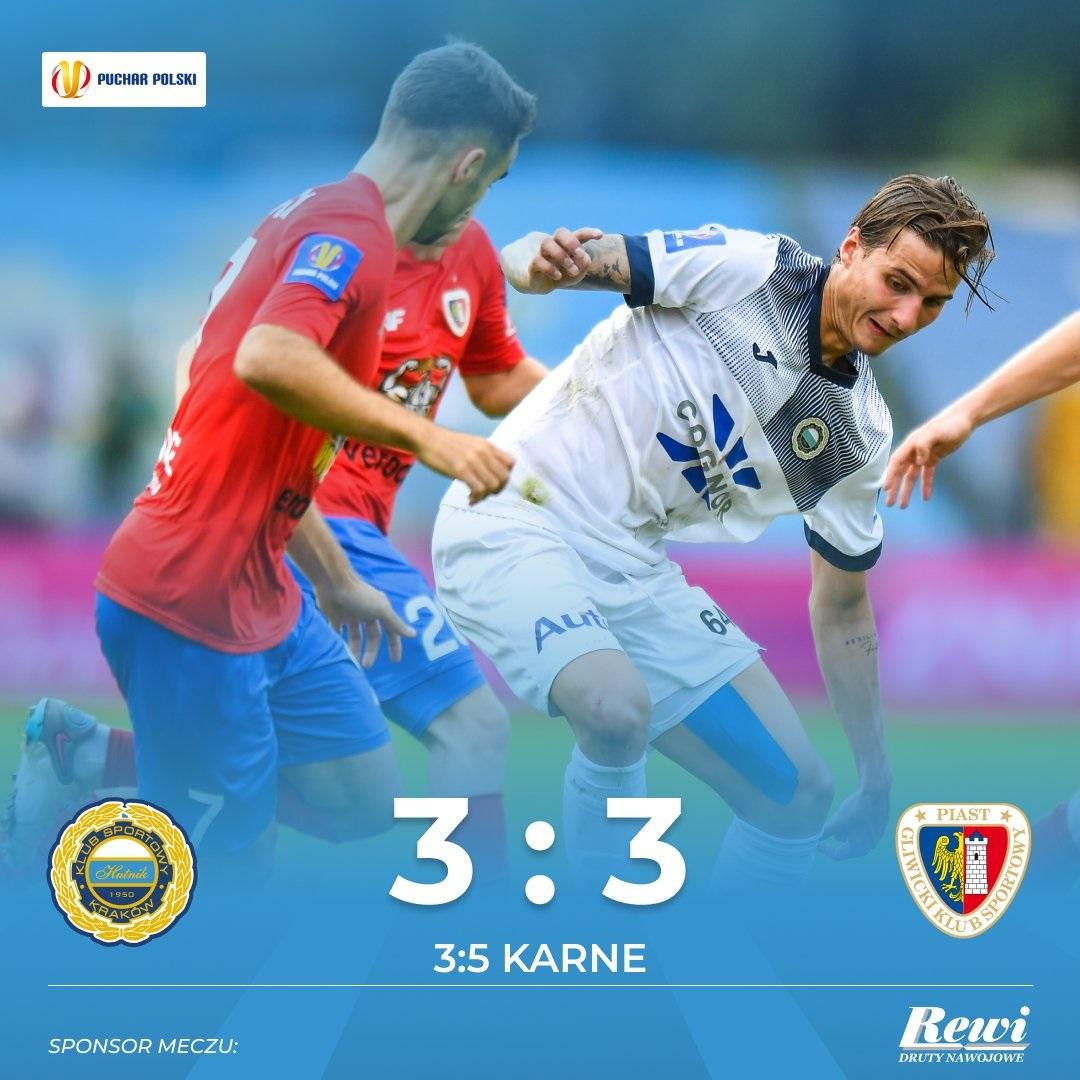 Hutnik Kraków - Piast Gliwice 3:3, k. 3-5 (25.09.2024)
