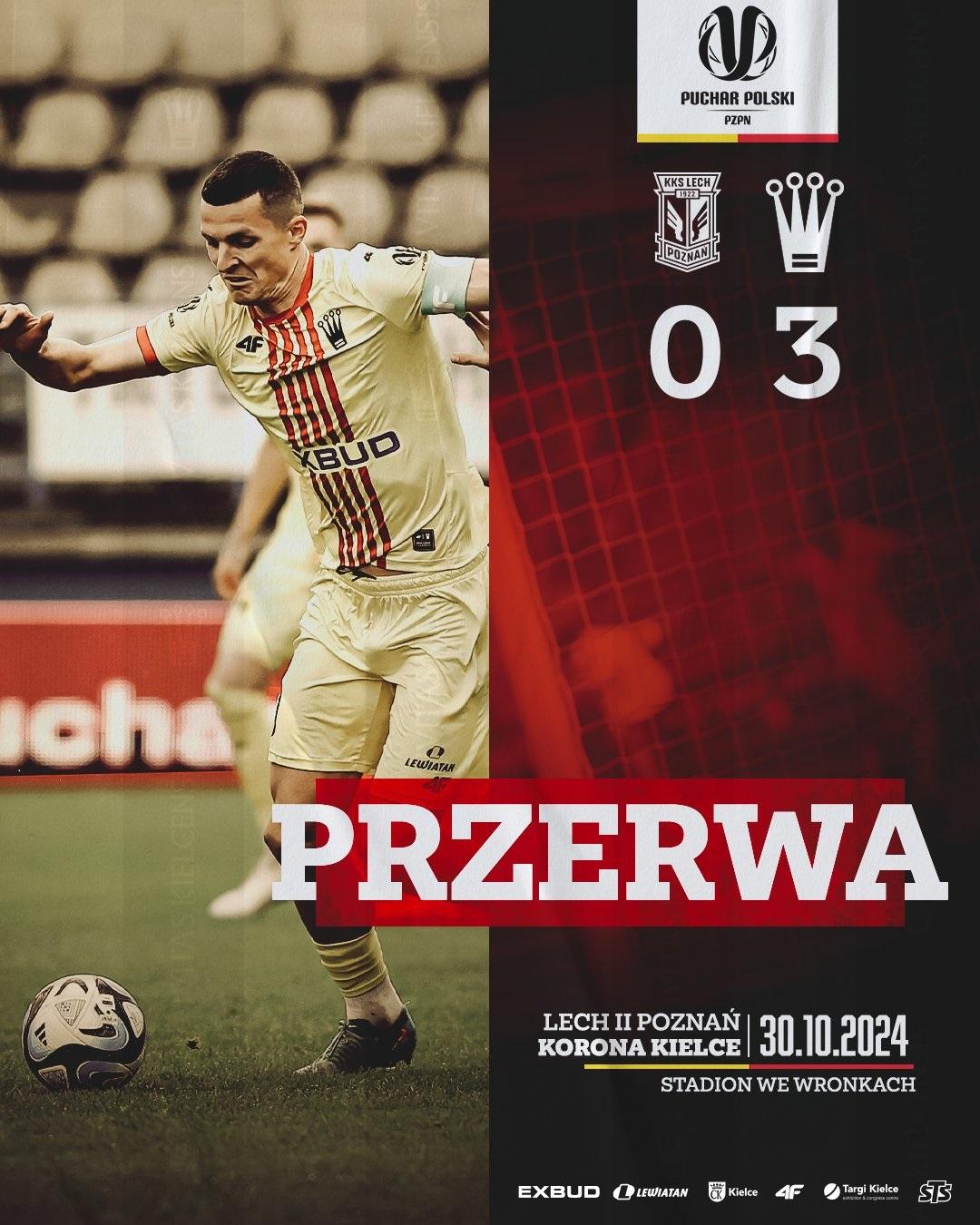 Lech II Poznań - Korona Kielce 1:3 (30.10.2024)