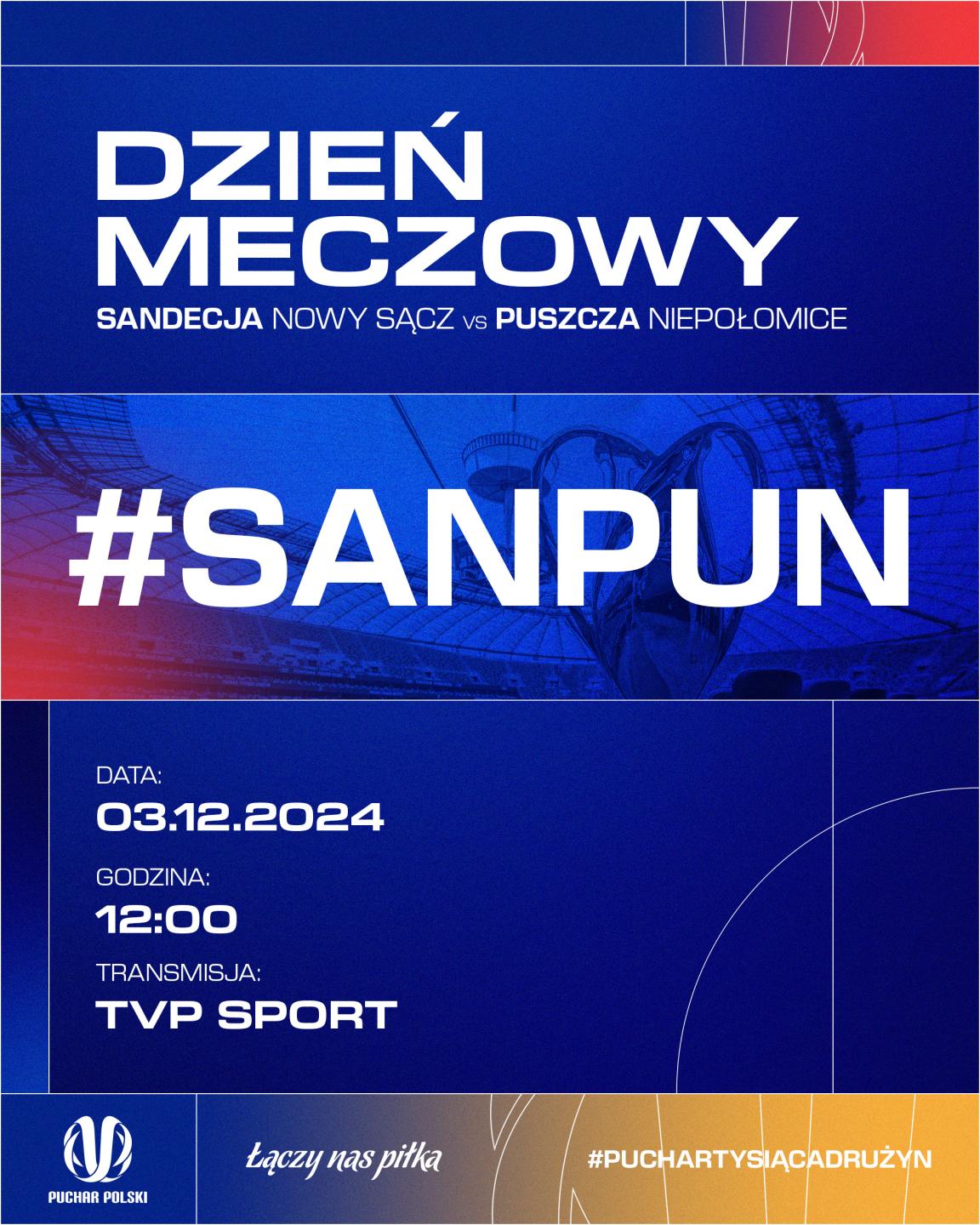 Sandecja Nowy Sącz - Puszcza Niepołomice 0:1, 03.12.2024
