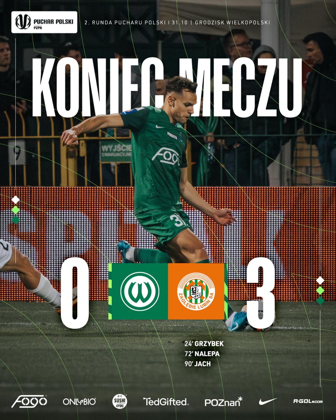 Warta Poznań - Zagłębie Lubin 0:3 (31.10.2024)