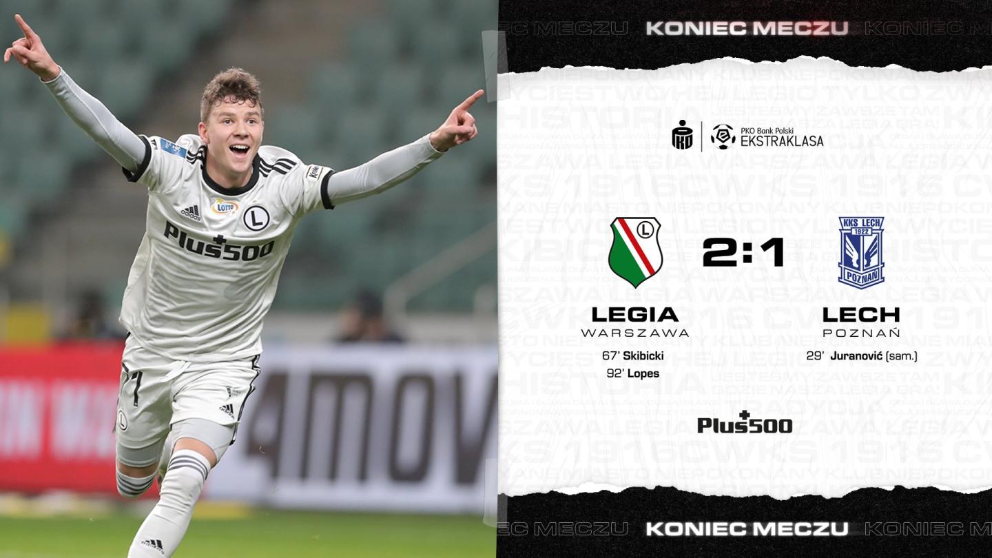 Legia Warszawa - Lech Poznań 2:1, 08.11.2020