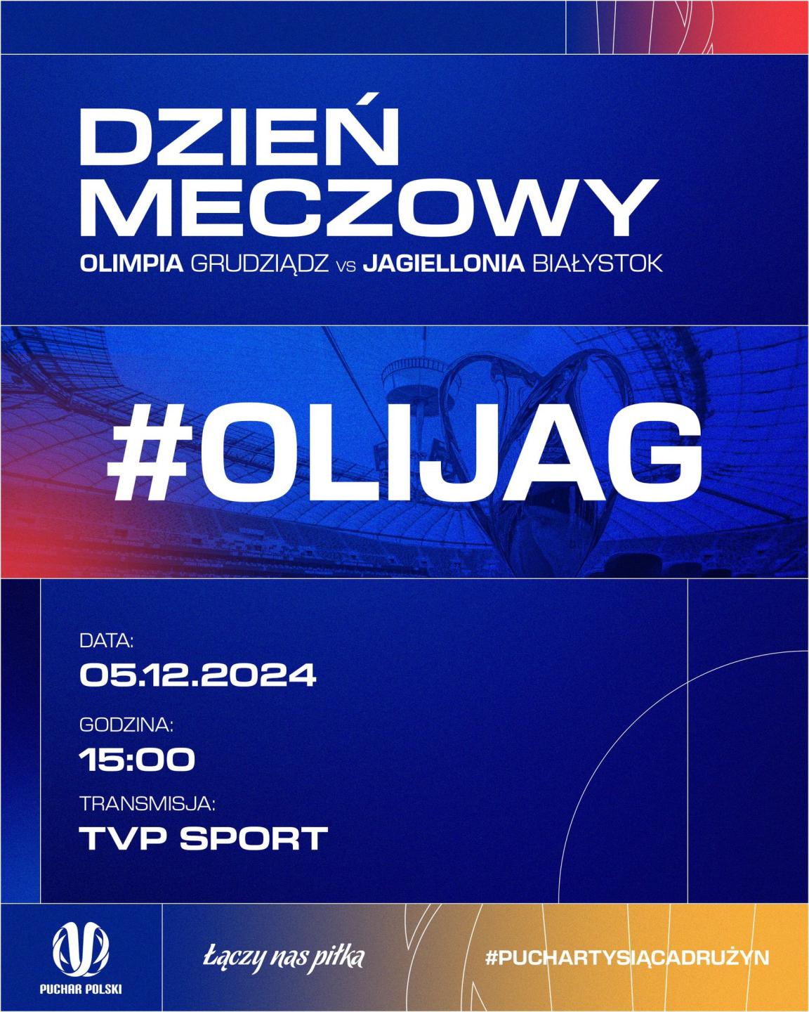 Olimpia Grudziądz - Jagiellonia Białystok 1:3, 05.12.2024