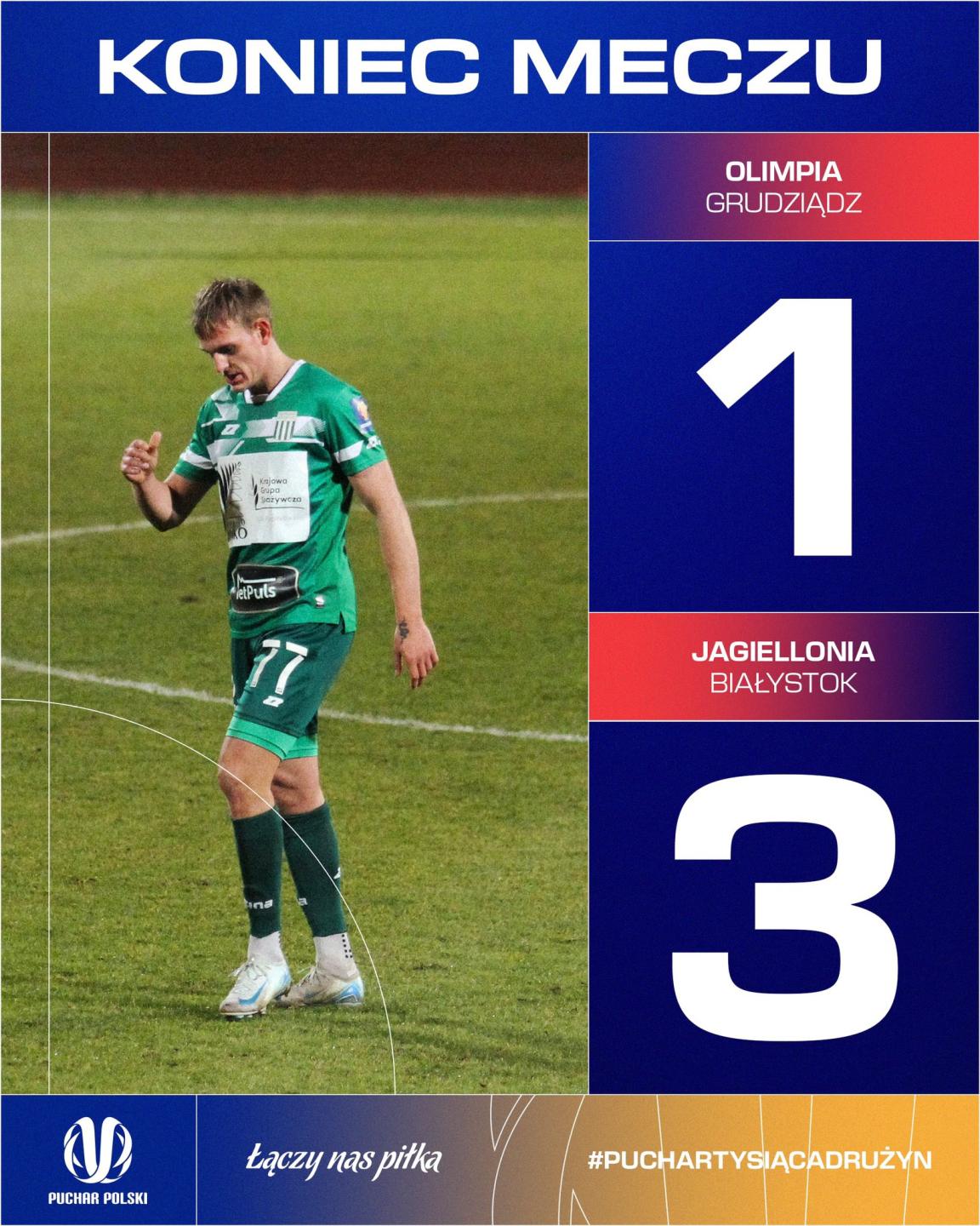 Olimpia Grudziądz - Jagiellonia Białystok 1:3, 05.12.2024