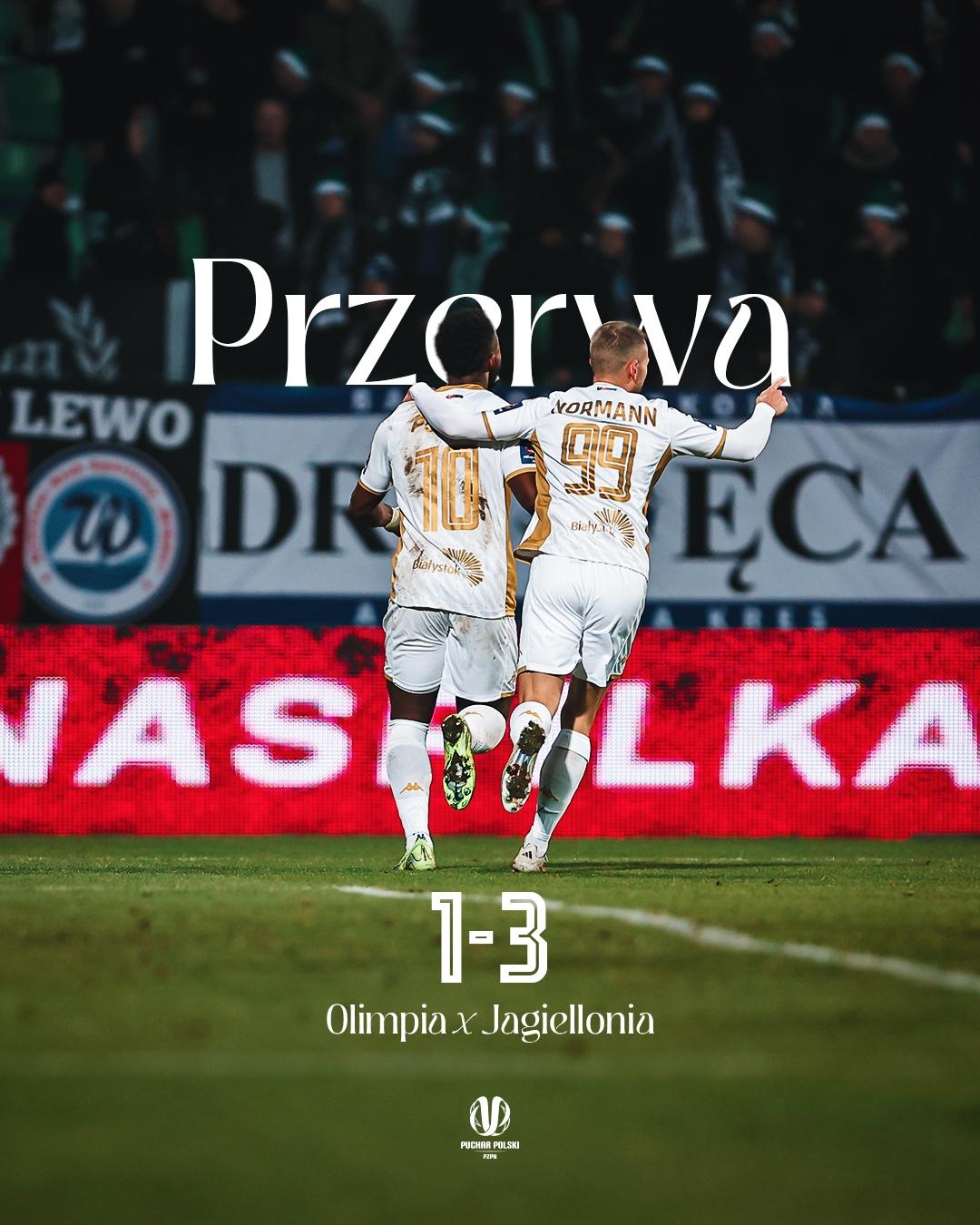 Olimpia Grudziądz - Jagiellonia Białystok 1:3, 05.12.2024