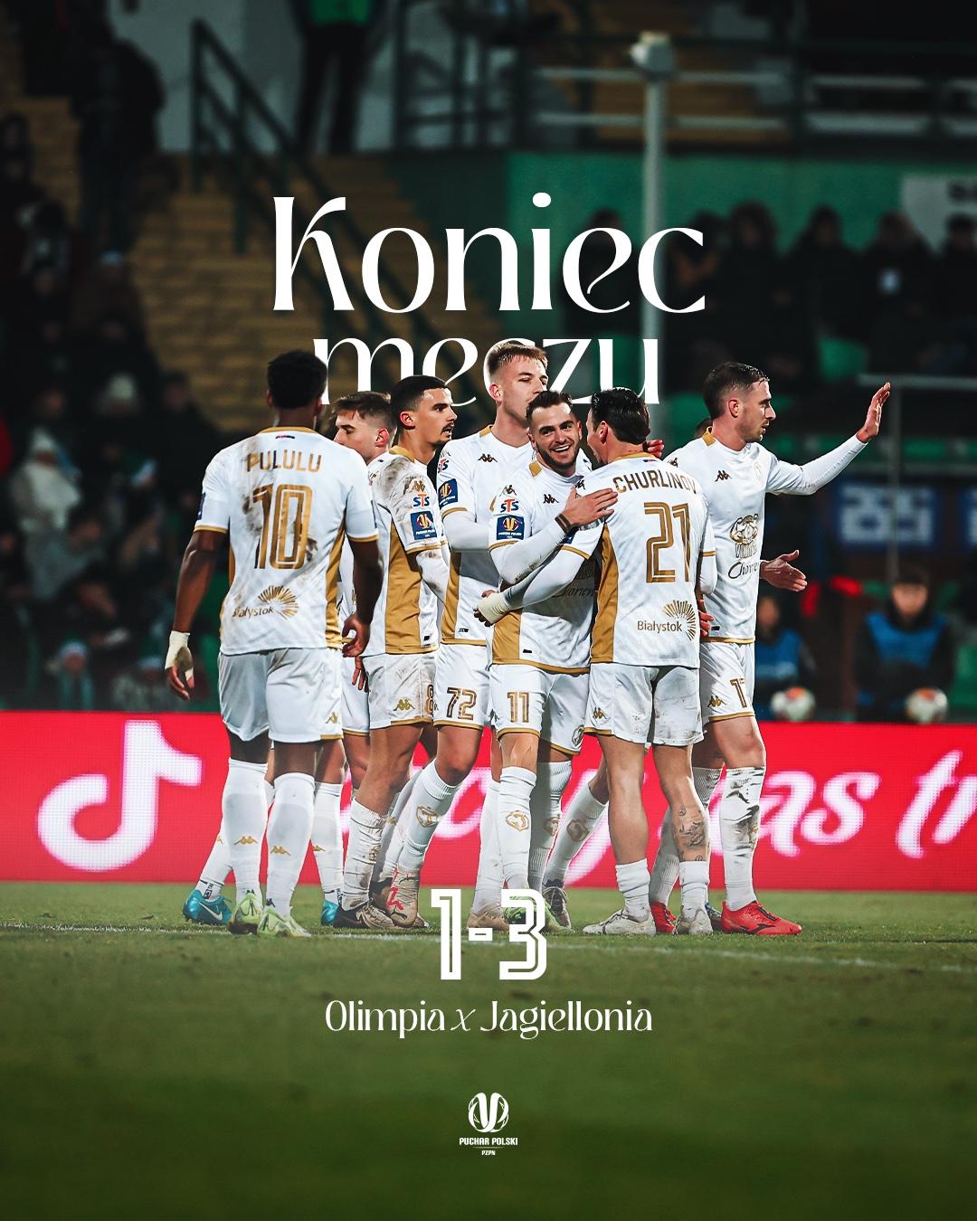 Olimpia Grudziądz - Jagiellonia Białystok 1:3, 05.12.2024
