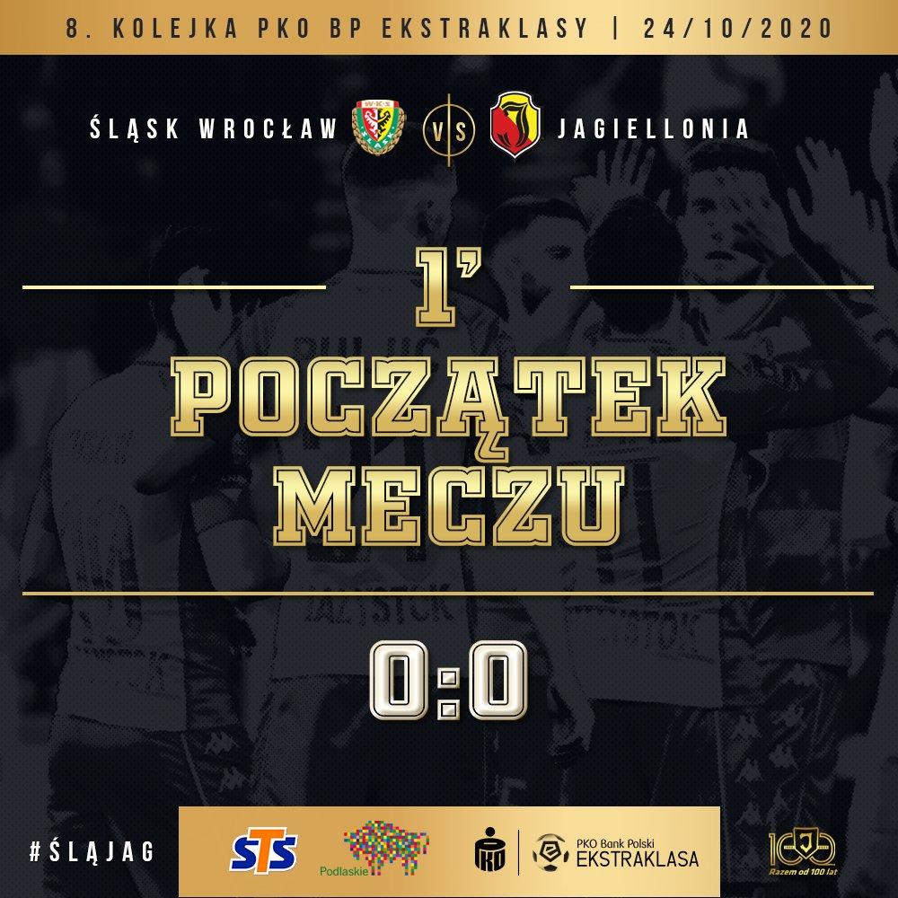 Śląsk Wrocław - Jagiellonia Białystok 1:0, 24.10.2020
