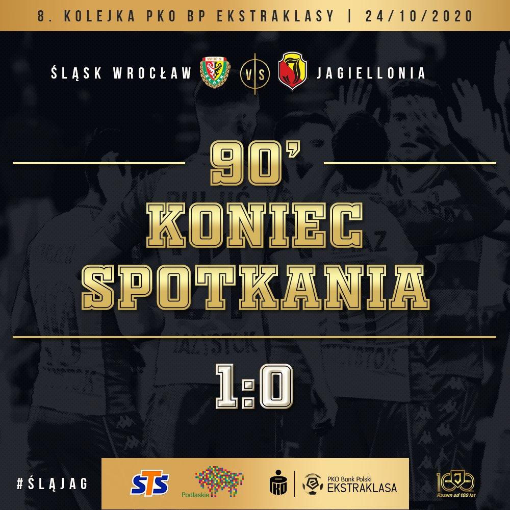 Śląsk Wrocław - Jagiellonia Białystok 1:0, 24.10.2020