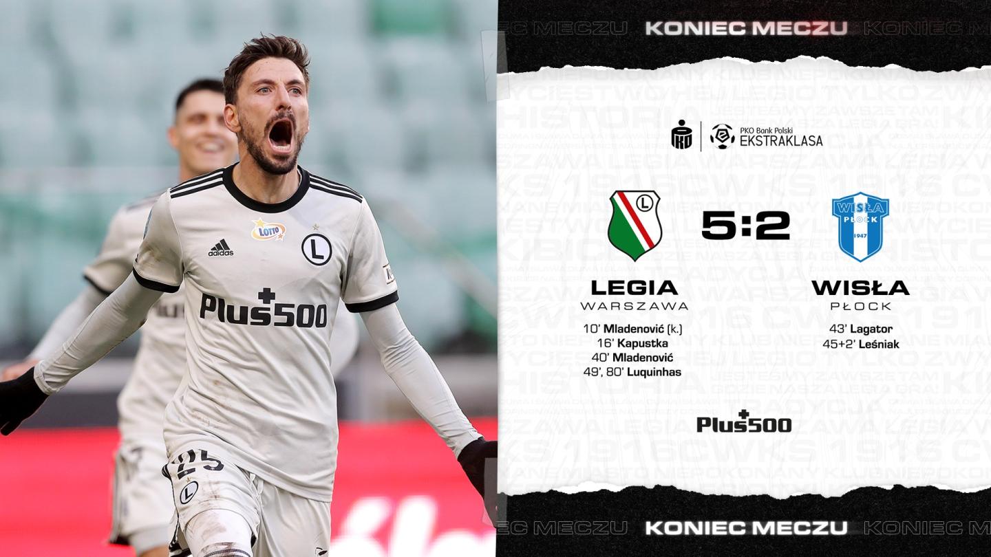 Legia Warszawa - Wisła Płock 5:2, 20.02.2021