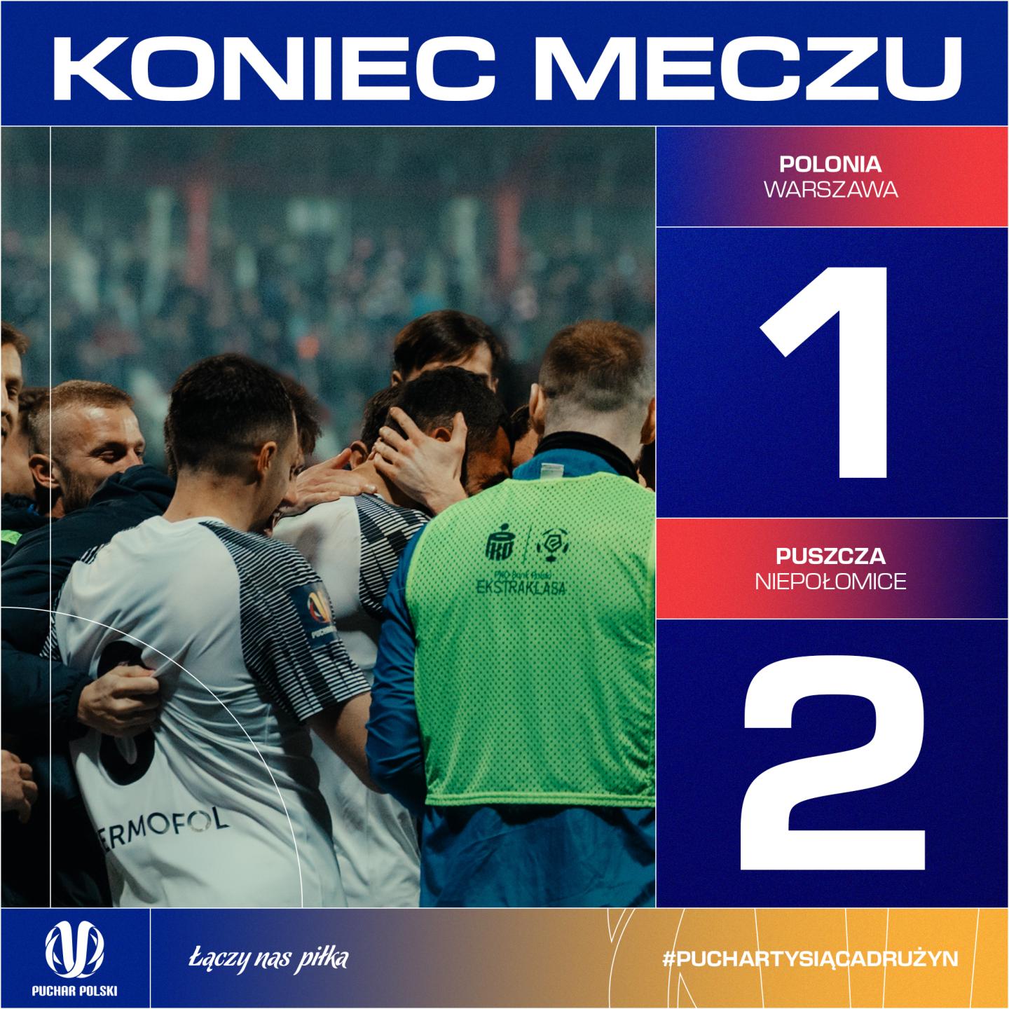 Polonia Warszawa - Puszcza Niepołomice 1:2 pd., 27.02.2025