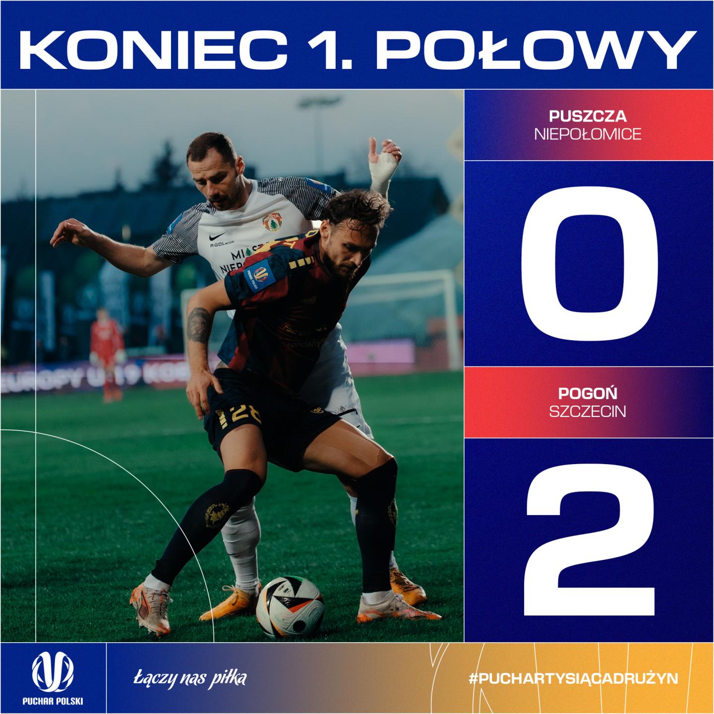 Puszcza Niepołomice - Pogoń Szczecin 0:3, 01.04.2025
