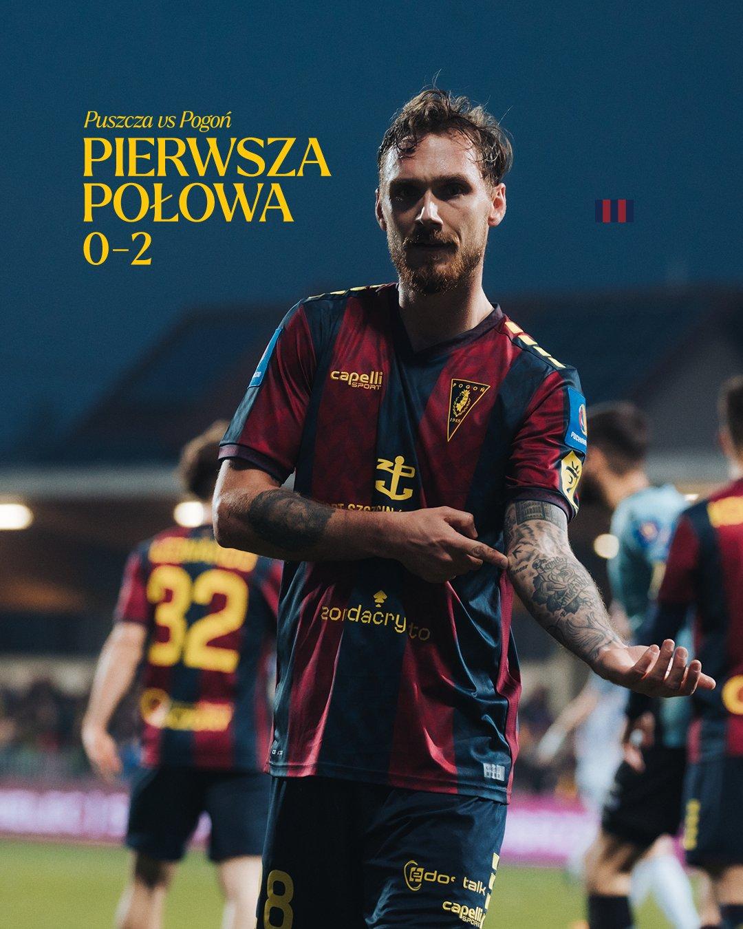 Puszcza Niepołomice - Pogoń Szczecin 0:3, 01.04.2025