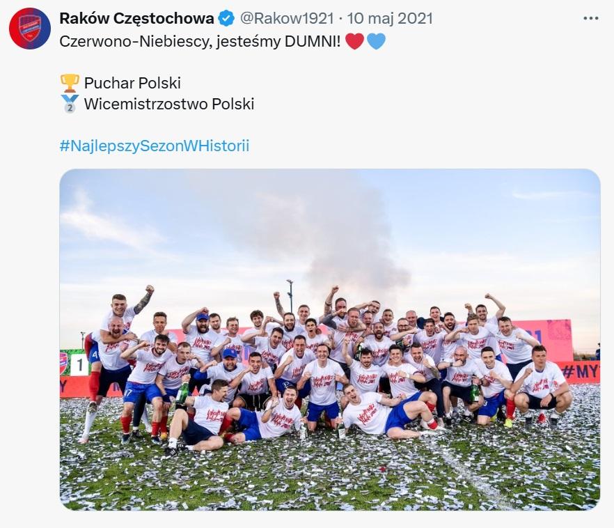 Raków Częstochowa - Piast Gliwice 1:0, 10.05.2021