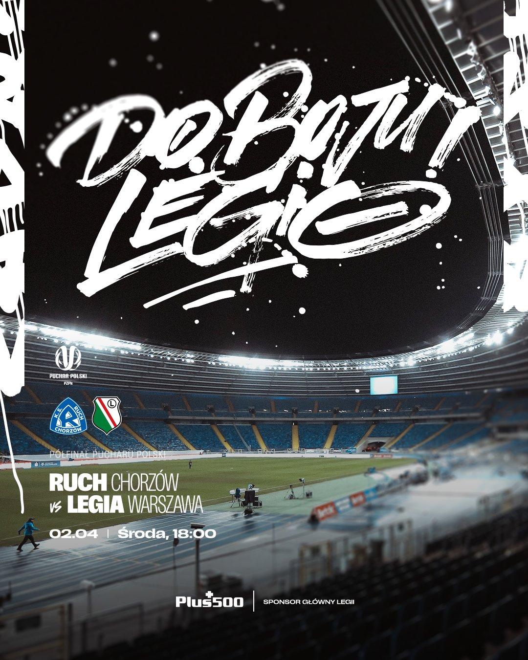 Ruch Chorzów - Legia Warszawa 0:5, 02.04.2025