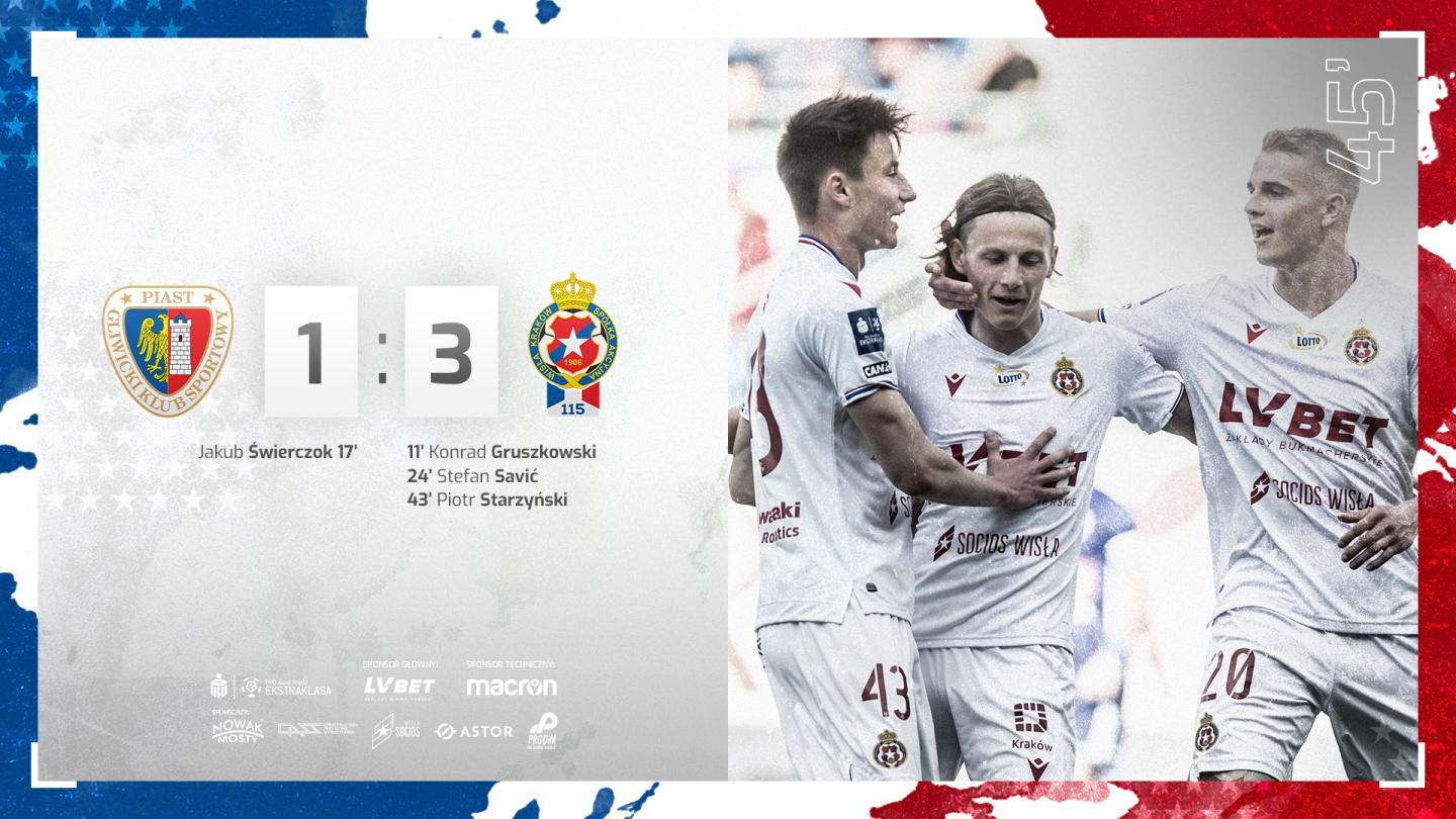 Piast Gliwice - Wisła Kraków 2:3, 16.05.2021