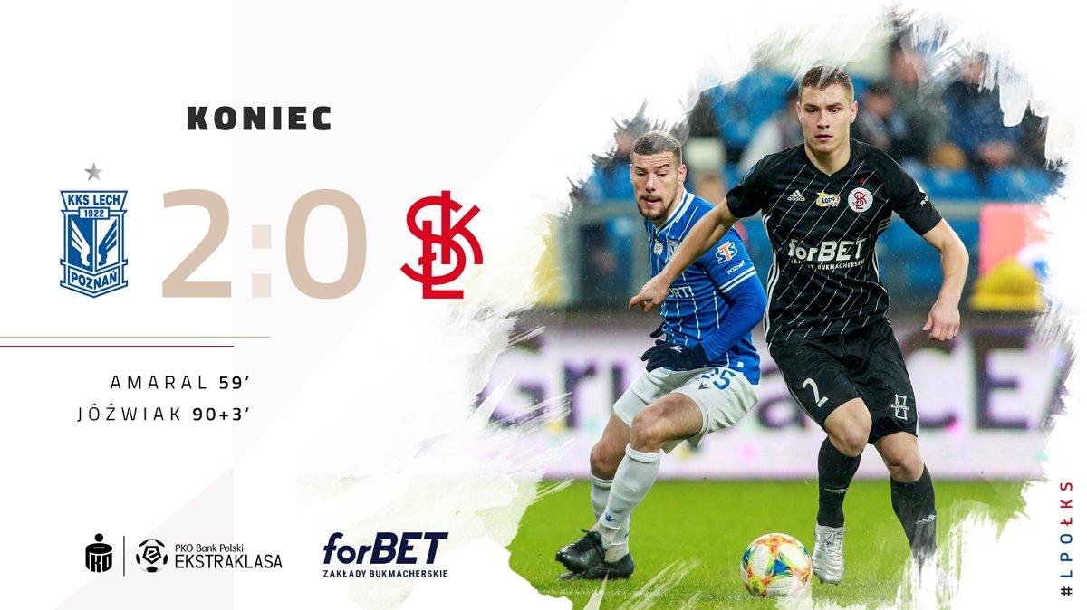 Lech Poznań - ŁKS Łódź 2:0, 07.12.2019