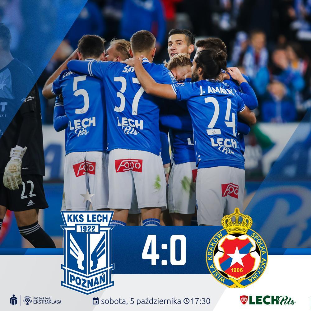 Lech Poznań - Wisła Kraków 4:0, 05.10.2019