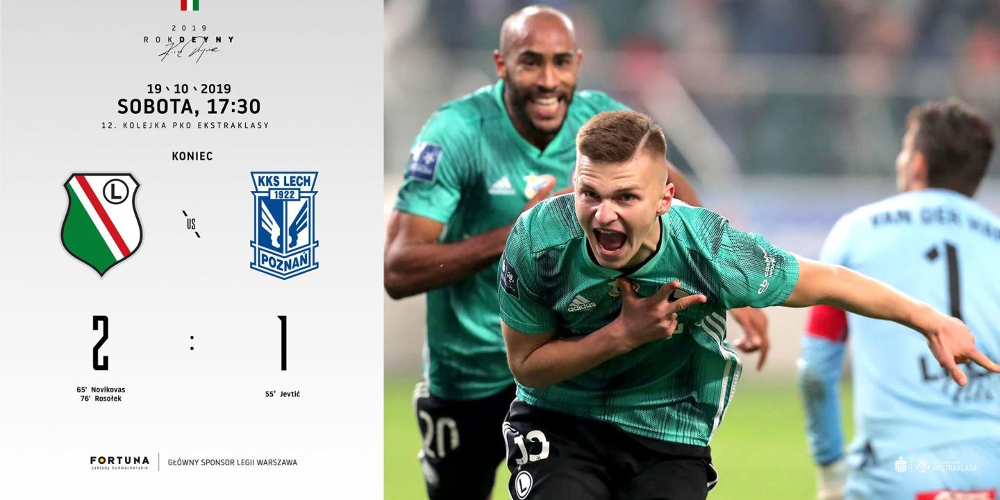 Legia Warszawa - Lech Poznań 2:1, 19.10.2019