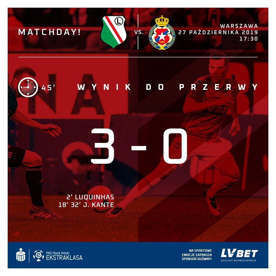 Legia Warszawa - Wisła Kraków 7:0, 27.10.2019