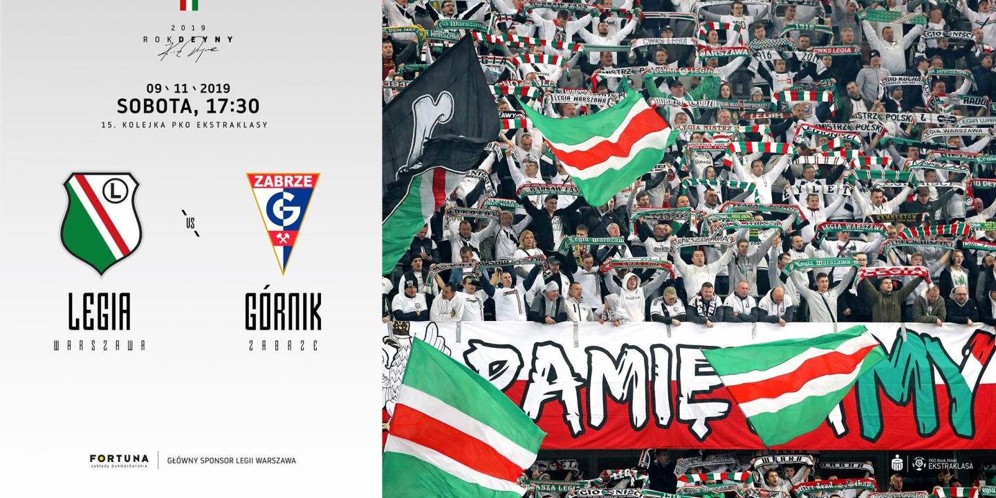Legia Warszawa - Górnik Zabrze 5:1, 09.11.2019