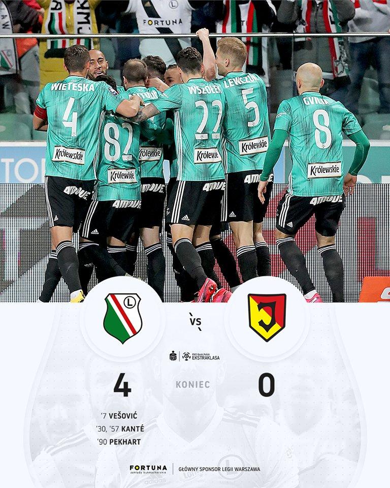 Legia Warszawa - Jagiellonia Białystok 4:0, 22.02.2020