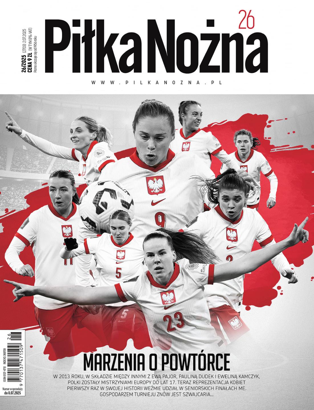 Okładka Piłka Nożna przed meczem Niemcy - Polska 2:0 kobiety (04.07.2025)
