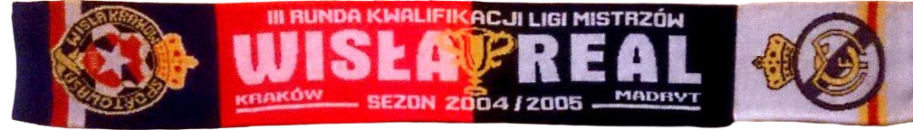 Szalik z meczu Wisła Kraków - Real Madryt 0:2 (11.08.2004)