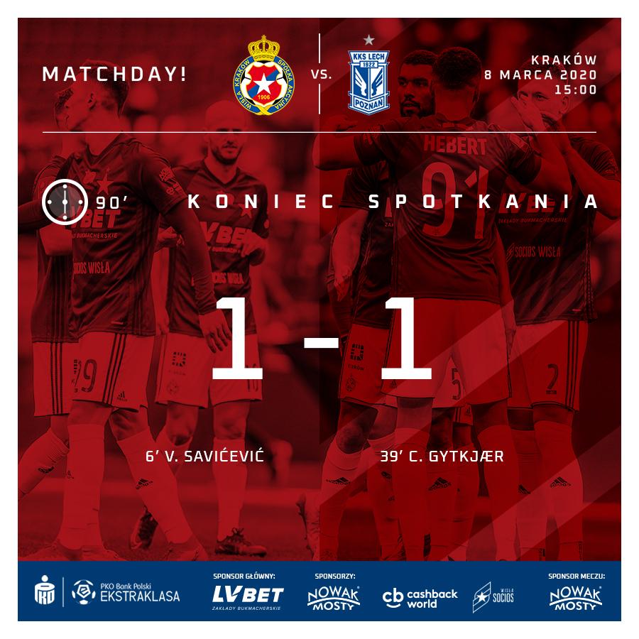 Wisła Kraków - Lech Poznań 1:1 (08.03.2020)