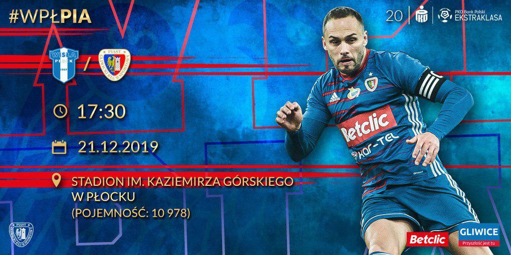 Wisła Płock - Piast Gliwice 2:1, 21.12.2019