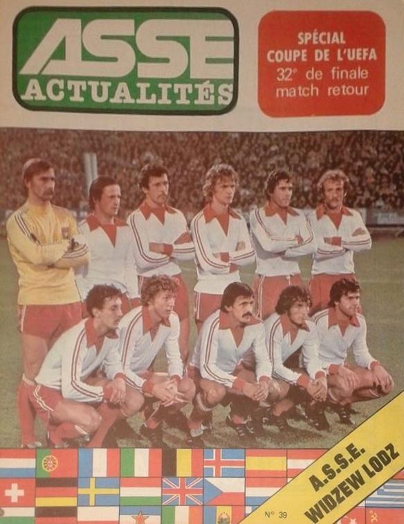Program meczowy AS Saint-Étienne - Widzew Łódź 3:0 (03.10.1979)
