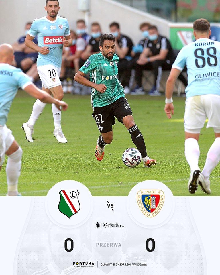 Legia Warszawa - Piast Gliwice 1:1, 27.06.2020