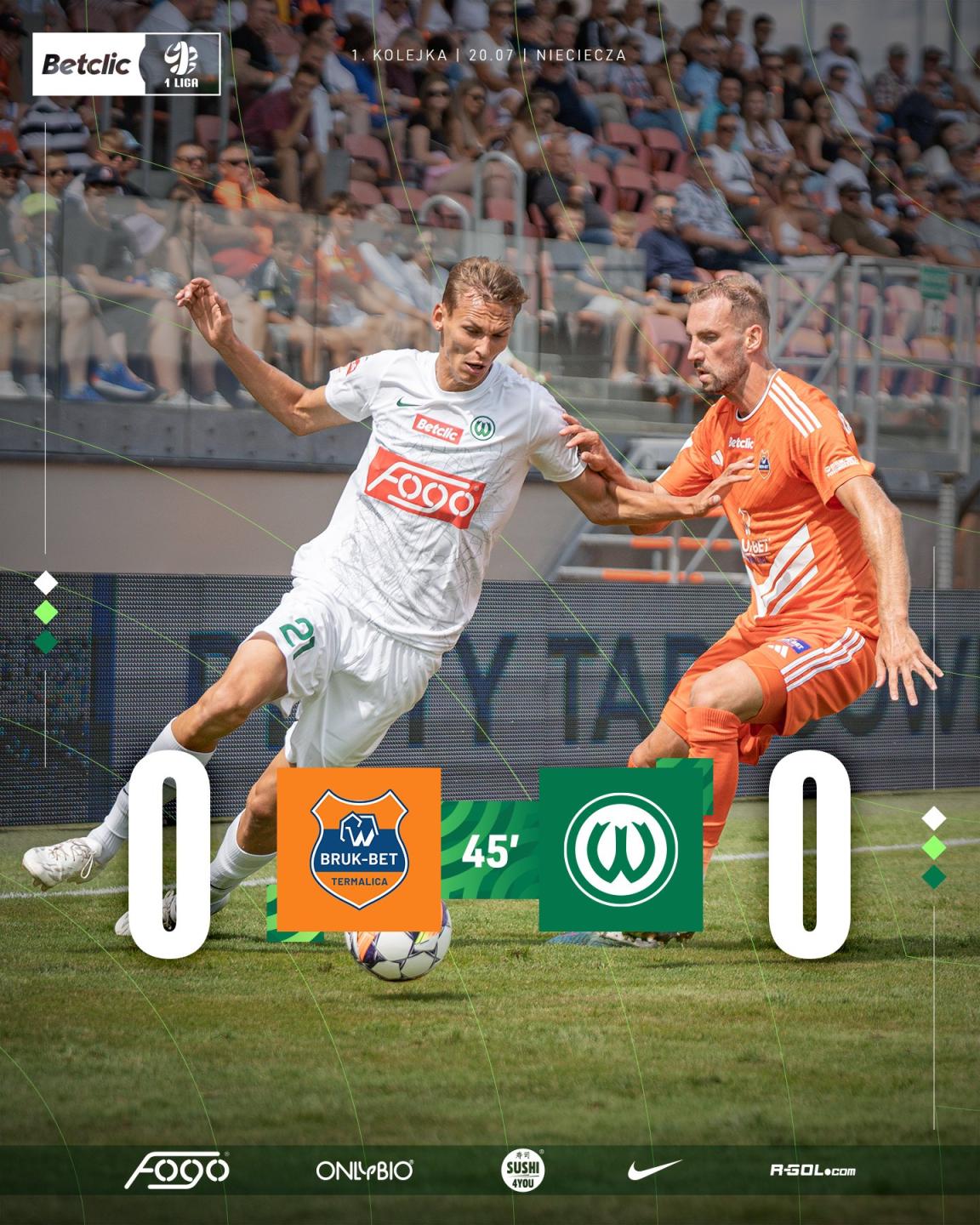 Bruk-Bet Termalica Nieciecza - Warta Poznań 3:0, 20.07.2024